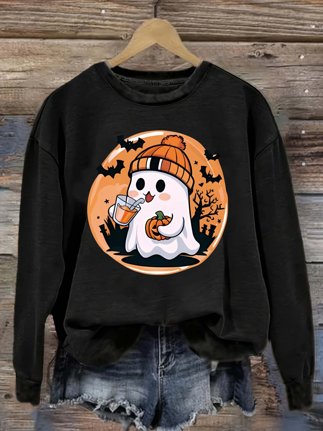 Winter Clothing Usa - 여성 캐주얼 긴소매 크루넥 티셔츠, 귀여운