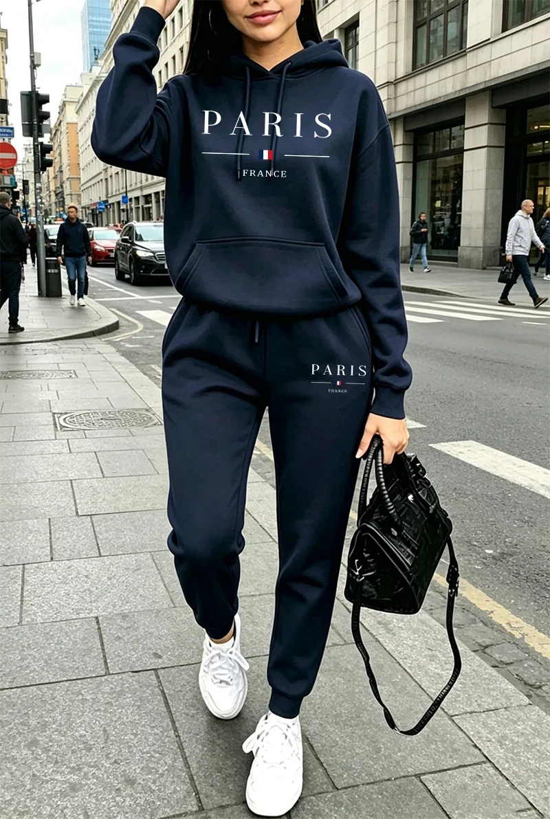 Winter Clothing Sale Women - 어번 스트리트 후드 팬츠 스포츠웨어 여성용