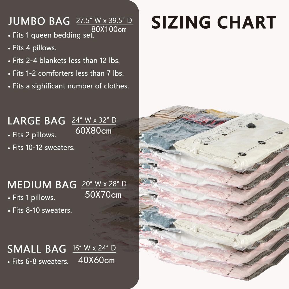 두꺼운 진공 보관 가방, 고강도 공간 절약 의류 정리  - Winter Clothing Organizer 리뷰 및 가격