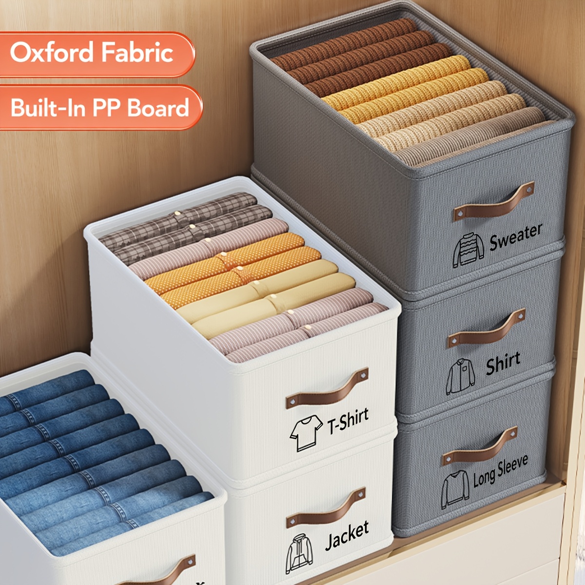 1Pc 다목적 옥스포드 패브릭 보관 상자, 계절별 옷장 - Winter Clothing Organizer 리뷰 및 가격
