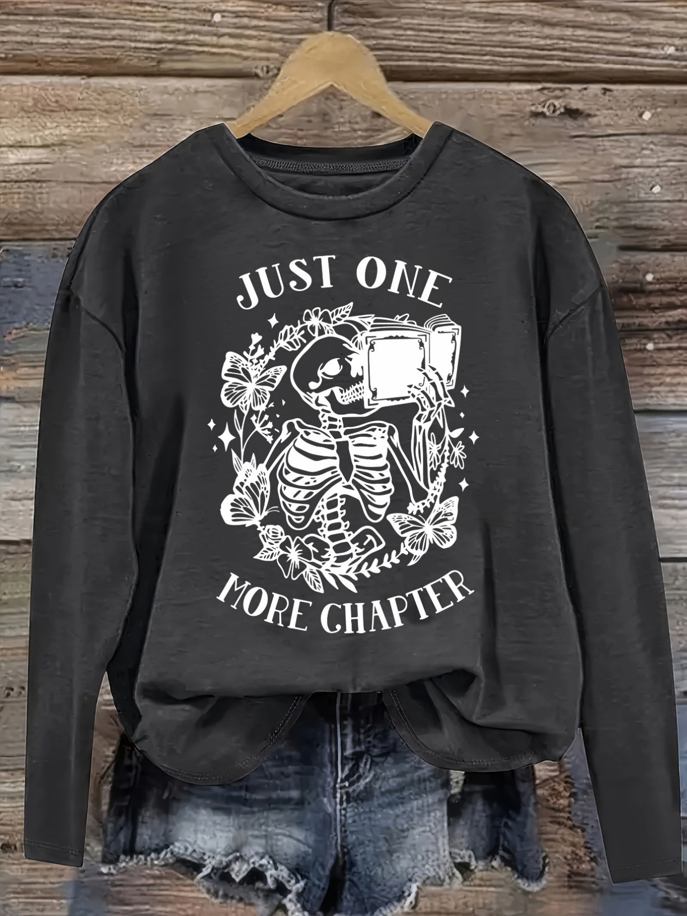 여성 캐주얼 긴소매 크루넥 티셔츠, 'Just One  - Winter Clothing Usa 리뷰 및 가격