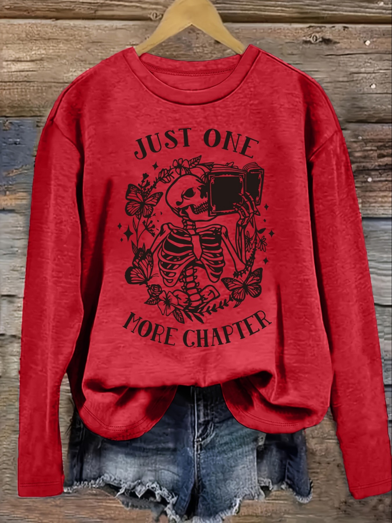 여성 캐주얼 긴소매 크루넥 티셔츠, 'Just One  - Winter Clothing Usa 리뷰 및 가격
