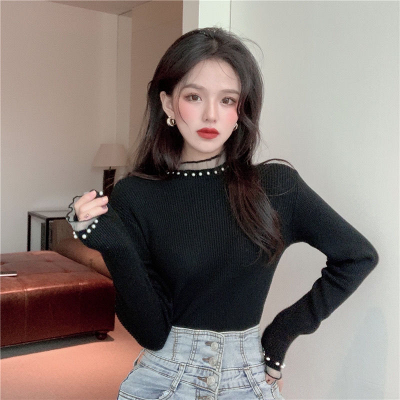 패션 2025 진주 레이스 여성 풀오버 따뜻한 젊은 감 - Winter Clothing Sale Women 리뷰 및 가격