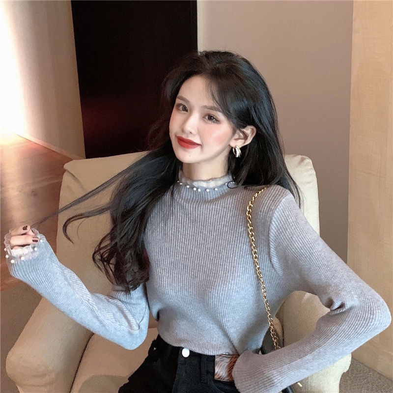 패션 2025 진주 레이스 여성 풀오버 따뜻한 젊은 감 - Winter Clothing Sale Women 리뷰 및 가격
