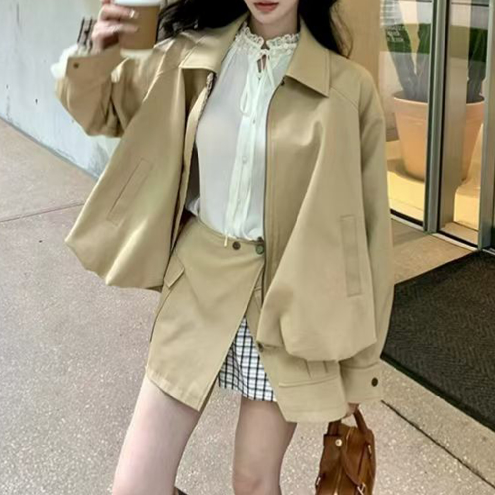 투윈스티일 카크색 스플라이스 포켓 투피스 세트 여성 라 - Winter Clothing Items 리뷰 및 가격