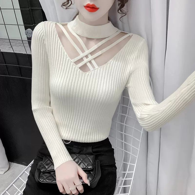 여성용 니트 스웨터 홀터넥 의류 세일 우아한 일본 스타 - Winter Clothing Sale Women 리뷰 및 가격