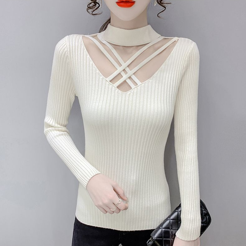 여성용 니트 스웨터 홀터넥 의류 세일 우아한 일본 스타 - Winter Clothing Sale Women 리뷰 및 가격