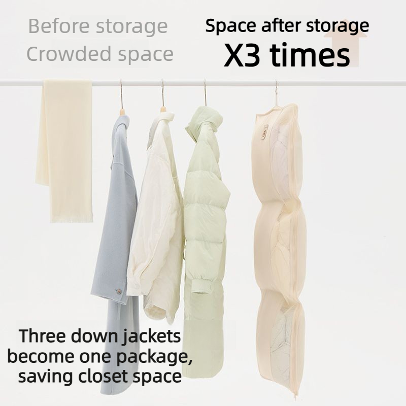 쌓을 수 있는 접이식 메쉬 걸이형 정리 가방 투명 통기 - Winter Clothing Organizer 리뷰 및 가격