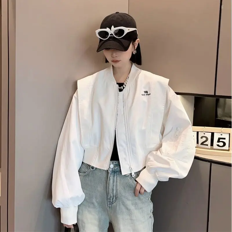 여성용 짧은 보머 재킷, 용수철 가을 여성 야구 에비에 - Quality Winter Clothing Bomber Jacket 리뷰 및 가격