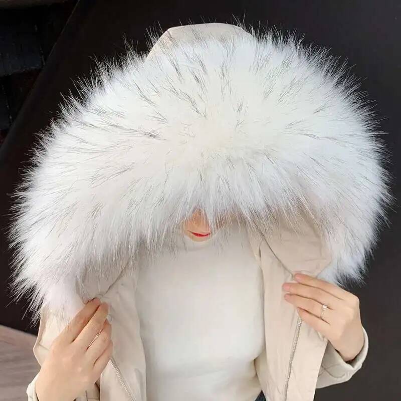 분리형 가짜 모피 칼라 초대형 따뜻한 가짜 모피 스카프 - Winter Clothing Items 리뷰 및 가격