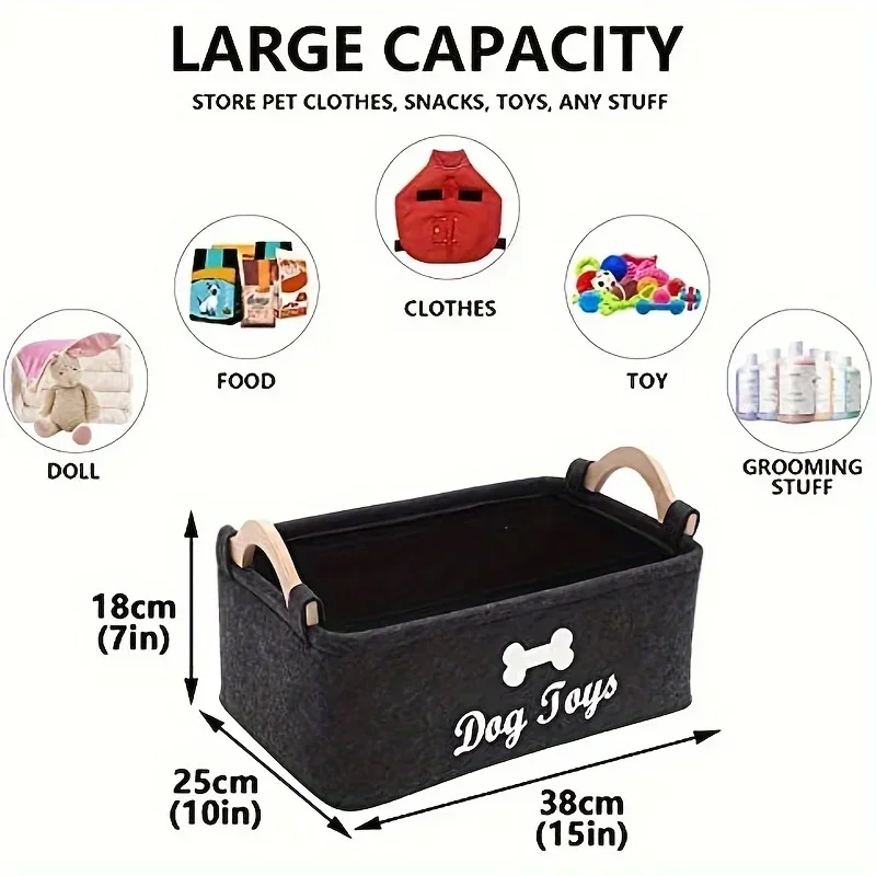 펠트 애완동물 장난감 상자, 개 장난감 상자, 보관 바 - Winter Clothing Organizer 리뷰 및 가격