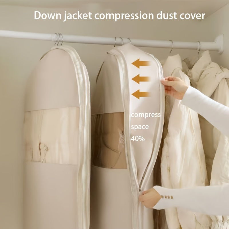 베이지색 압축 보관백, 40% 공간 절약 진공 밀봉,  - Winter Clothing Organizer 리뷰 및 가격