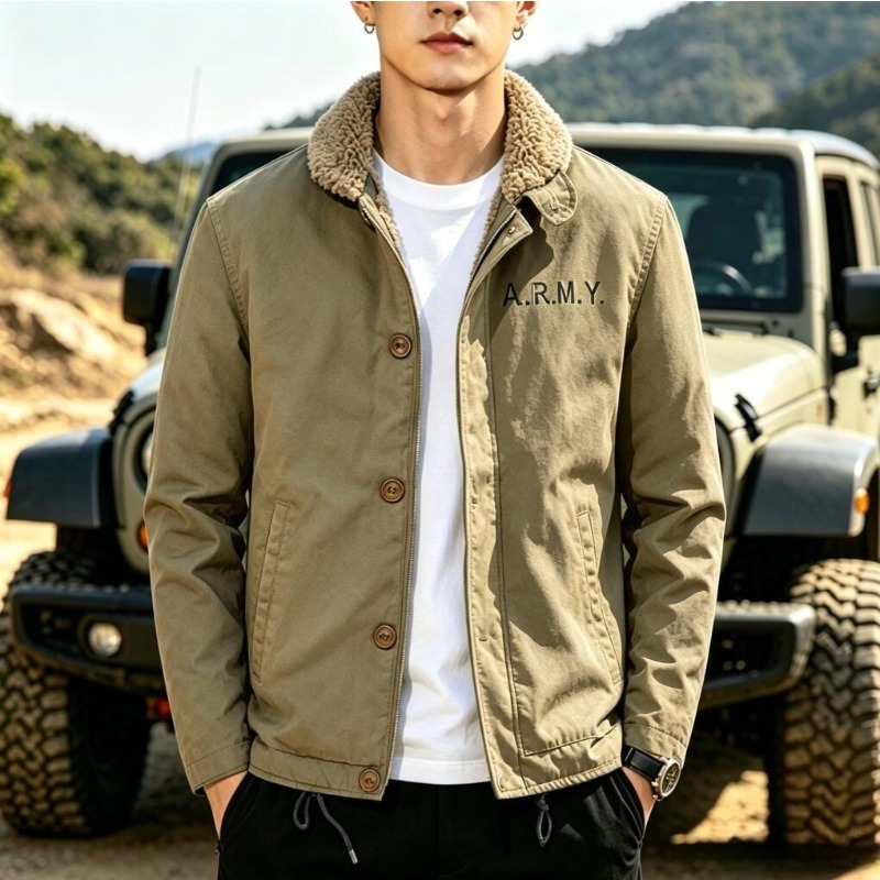 남성용 양털 따뜻한 겨울 밀리터리 코트 봄버 재킷 남성 - Quality Winter Clothing Bomber Jacket 리뷰 및 가격