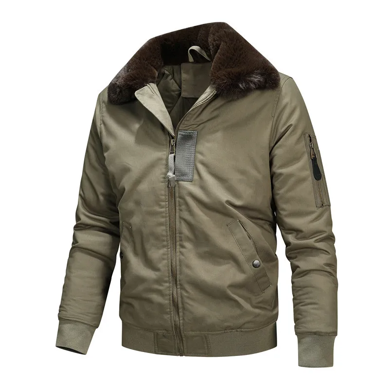 새로운 겨울 남성 봄버 재킷 플리스 따뜻한 코트 남성  - Quality Winter Clothing Bomber Jacket 리뷰 및 가격