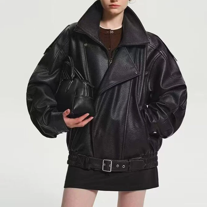 고품질 폭격기 재킷 여성 럭셔리 PU 모토 바이커 가죽 - Quality Winter Clothing Bomber Jacket 리뷰 및 가격